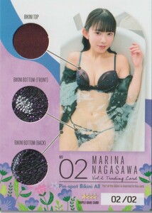 長澤茉里奈　Vol.2　トレーディングカード　　ピンスポビキニオールカード　　Pin-Spot Bikini All　02