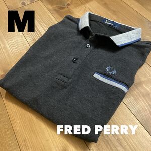 FRED PERRY 半袖ポロシャツ M/グレー