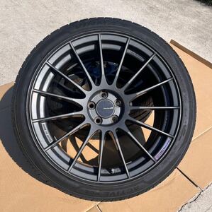 ENKEI RS05RR 18インチ 8.5J ＋42pcd100 5穴 2本タイヤ付きエンケイ86BRZzn6zc6zn8zd8