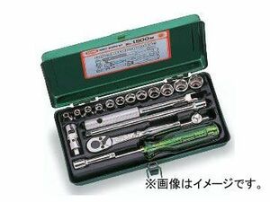 トネ/TONE 6.35mm（1/4”） ソケットレンチセット 19点 品番：1800M