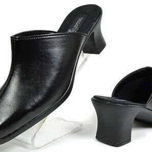 新品 レディースサンダル 3101 黒 L寸 太ヒール レディースミュールサンダル オフィスサンダル ミュール 靴 婦人靴 日本製の画像1