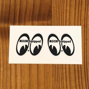  moon I zMOON Equipped 1 -inch sticker decal seal mooneyesikip door i Shape eyeshape