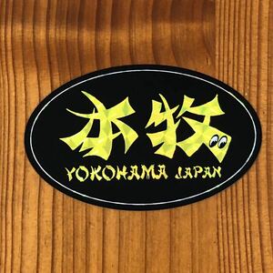 HONMOKU Oval 本牧 横浜 yokohama mooneyes ムーンアイズ ステッカー デカール シール プリズム オーバル ラメ
