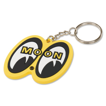 MOON Equipped イエロー 84円発送可 黄色 アイシェイプ ラバー キーホルダー キーリング Key Ring mooneyes ムーンアイズ 車 バイク_画像5