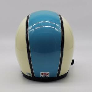 BUCO ブコ TT JET スカイブルー 青白レトロ ジェットヘルメット Lサイズ 58-60cmの画像5