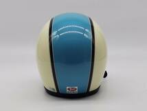 BUCO ブコ TT JET スカイブルー 青白レトロ ジェットヘルメット Lサイズ 58-60cm_画像5