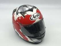 ARAI アライ ASTRO-IQ MARKER マーカー ホワイトレッド 東単オリジナル フルフェイスヘルメット Lサイズ_画像1