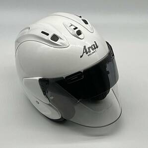 Arai アライ VZ-RAM PLUS グラスホワイト VZ-Ram Plus GLASS WHITE ジェットヘルメットMサイズの画像1