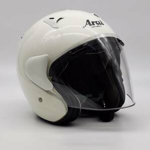 Arai アライ SZ-F ホワイト SZF 白 ジェットヘルメット Lサイズの画像2