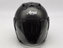 Arai アライ SZ-RAM4 FLAT BLACK フラット黑 SZ-Ram4 ジェットヘルメット Lサイズ_画像3