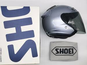 SHOEI ショウエイ J-FORCEIII パールグレーメタリック ジェイ-フォーススリー J-FORCE3 ジェットヘルメット Mサイズ