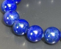 【Premio Fortuna】ラピスラズリ8ミリブレスレット　高貴の青　使いやすい8ミリ珠 内径約16.5センチ弱 506131■■_画像2