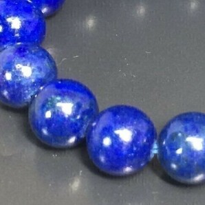 【Premio Fortuna】ラピスラズリ8ミリブレスレット 高貴の青 使いやすい8ミリ珠 内径約16.5センチ弱 506131■■の画像2
