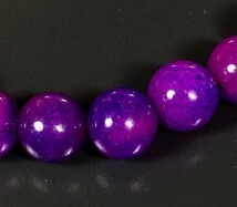 【Premio Fortuna】紫瑪瑙ブレスレット　希少な紫瑪瑙を使用。8ミリ珠 約15.5センチ　30142■■_画像4