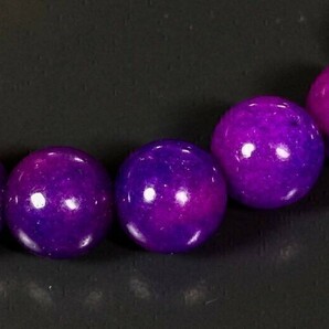 【Premio Fortuna】紫瑪瑙ブレスレット 希少な紫瑪瑙を使用。8ミリ珠 約15.5センチ 30142■■の画像4