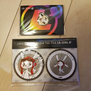 ラルク　ルシエルちゃん F.C限定特典　ピンバッチコースター セット 非売品 レア L'Arc～en～Ciel hyde