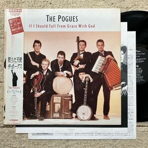 JPN ORIGI◆初版 MAT1◆帯 OBI◆LP◆The Pogues(ザ・ポーグス)「If I Should Fall From Grace With God(堕ちた天使)」◆1988年 VIL-28123