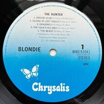 極美盤◆帯付き LP◆BLONDIE(ブロンディー)「The Hunter(ザ・ハンター)」◆1982年 WWS-91041◆Rock NY PUNK デボラ・ハリー Deborah Harry_画像7