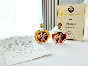 Jean Desprez ジャン・デプレ BAL A VERSAILLES バルアベルサイユ 4mlミニボトル2本セット(残量トップ画像参照)☆バラ ヴィンテージ香水瓶