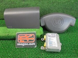 1EO5037NA5 ) ホンダ バモス HM1/HM2 中期型 純正助手席エアバックカバー+ホーンパット+エアバックコンピューターセット