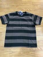 THE FLAT HEAD FN-THB-002 BORDER TEE BLK/CHA 38サイズ