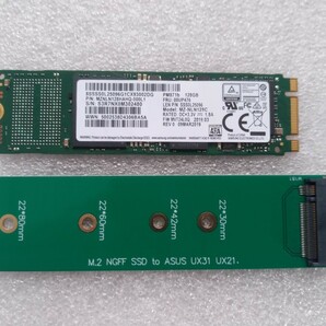 ◆ASUS UX21E、UX31E、UX31Aなど用 SSD M.2 128GB Windows10Pro インストール済！の画像1