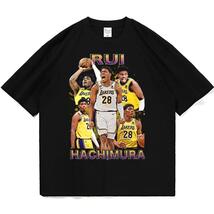 八村塁 NBA バスケ Lakers Tシャツ ブラック bootleg_画像1