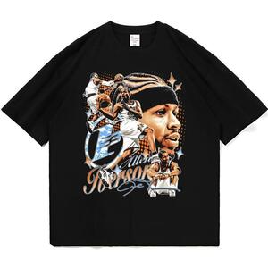 アレン・アイバーソン NBA Tシャツ ブラック bootleg