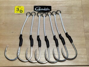 3/0 Gamakatsu . single assist 7 pcs set ( original work goods ) blue thing jigging correspondence 