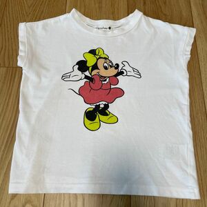 ブランシェス　ミニーTシャツ　トップス　110 Tシャツ 白 Disney