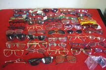 メガネ 眼鏡 サングラス めがね フレーム 度入り有 まとめて 47個 ブランド品あり 未使用品あり_画像1