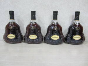 4本セット！ ヘネシー XO 黒キャップ クリアボトル 40% 700ml　【未開栓】箱無 ブランデー 古酒