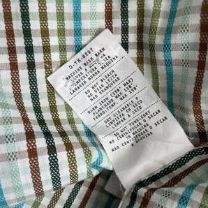 【美品】Ermenegildo Zegna size/XL (h) ルーマニア製 エルメネジルドゼニア ボタンダウン シャツ 長袖 マルチカラー ギンガムチェックの画像10