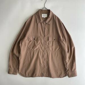 STILL BY HAND size/48 (ja) スティルバイハンド 春夏 薄手 ライトアウター シャツ ジャケット ブルゾン ジップ 日本製 shirt jacket