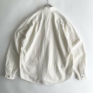 THE HINOKI size/4 (hd) ザヒノキ リネン コットン ワーク シャツ 長袖 ナチュラル アイボリー 生成り 無地 日本製 shirtの画像2