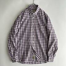 【USA製】GITMAN BROS. size/L (he) ギットマンブラザーズ ボタンダウン 長袖 シャツ チェック コットン アメリカ製 BD shirt_画像3