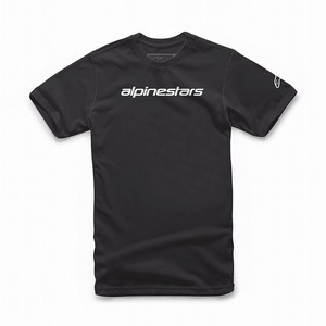 アルパインスターズ 1212-72020-1011-L リニアーワードマーク Tシャツ ブラック/グレー L ロゴT 半袖 バイクウェア ダートフリーク