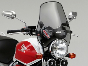 デイトナ 93972 GIVI 中型ウインドスクリーン A603 セミスモーク H380mm×W395mm