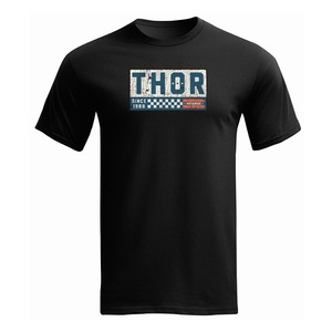 THOR ソアー 3030-22473 COMBAT Tシャツ ブラック L 半袖 ロゴT バイクウェア ウエストウッド