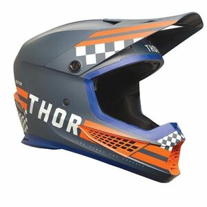 THOR 0110-8140 24モデル SECTOR2 SG ヘルメット COMBAT ミッドナイト/オレンジ L(59-60cm) バイク ライディング 頭 保護