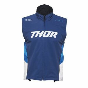 THOR ソアー 2830-0601 ウォームアップベスト ネイビー/ホワイト Sサイズ チョッキ オフロード ウエストウッド