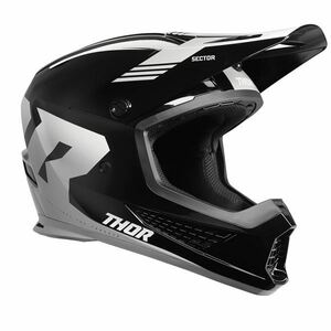 THOR 0110-8117 24モデル SECTOR2 SG ヘルメット CARVE ブラック/ホワイト XL(61-62cm) バイク ライディング 頭 保護