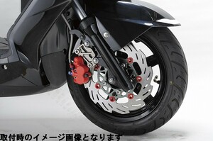 シフトアップ 230355-03 260mmディスクローター用 ノーマルキャリパー キャリパーサポート シルバー シグナスX