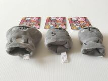 【送料無料】世界トンデモ博物館★即決♪ 正規品!! カナヘイの小動物 ピスケ＆うさぎ モアイのフィンガーパペット 指人形 3体セット♪_画像2