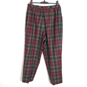  Leilian Leilian pants check pattern bordeaux 15+ size 868483