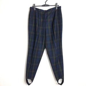  Leilian Leilian pants check pattern navy green 17+ size 868484