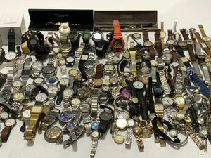 1円〜 腕時計大量ジャンク品 200個 腕時計まとめ売り SEIKO CASIO CITIZEN LONGINES CYMA他 メンズレディース腕時計