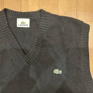 ラコステ LACOSTE サイズ：4 着丈：64cm、片幅：41cm、身幅：51cm、毛：70％、アクリル：30％の画像2