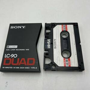 C830 Y SONY ソニー エルカセットテープ DUAD デュアド Lc-90 1巻 長期保管品 レア ユーズド