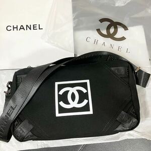 新品　CHANEL シャネル ノベルティ ショルダーバッグ 斜めがけ スポーツライン　ブラック　3